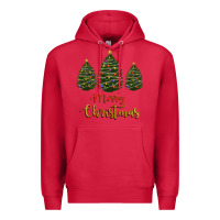 Cardinal merry christmas trees Premium Hoodie - RanaPortraitStore