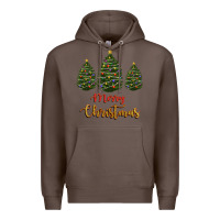 Coffee merry christmas trees Premium Hoodie - RanaPortraitStore
