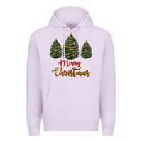 Lilac merry christmas trees Premium Hoodie - RanaPortraitStore