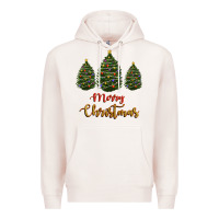 Pale Pink merry christmas trees Premium Hoodie - RanaPortraitStore