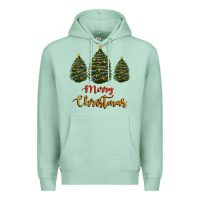 Seafoam merry christmas trees Premium Hoodie - RanaPortraitStore