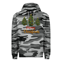 Slate Camo merry christmas trees Premium Hoodie - RanaPortraitStore