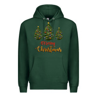 Sports Green merry christmas trees Premium Hoodie - RanaPortraitStore