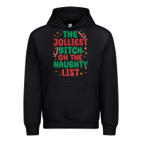 Black the jolliest bitch on the naughty list Urban Hoodie - MaliasSmallBusiness