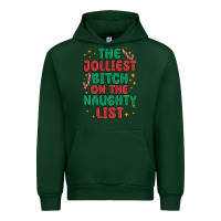 Forest Green the jolliest bitch on the naughty list Urban Hoodie - MaliasSmallBusiness