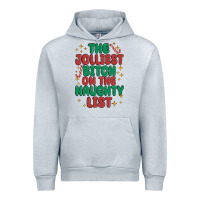 Heather Grey the jolliest bitch on the naughty list Urban Hoodie - MaliasSmallBusiness