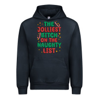 Navy the jolliest bitch on the naughty list Urban Hoodie - MaliasSmallBusiness