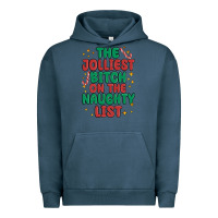 Pigment Midnight Navy the jolliest bitch on the naughty list Urban Hoodie - MaliasSmallBusiness