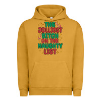 Pigment Peanut Butter the jolliest bitch on the naughty list Urban Hoodie - MaliasSmallBusiness
