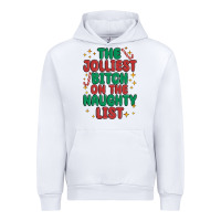 White the jolliest bitch on the naughty list Urban Hoodie - MaliasSmallBusiness