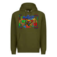 Army Green autism mimi Premium Hoodie - Zillion Design Studio