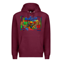 Burgundy autism mimi Premium Hoodie - Zillion Design Studio