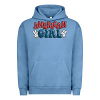 Pigment Pebble Blue american girl Urban Hoodie - MaliasSmallBusiness