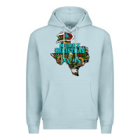 Blue Mist Merry Christmas Texas Map Premium Hoodie - RanaPortraitStore