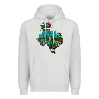 Dove Grey Merry Christmas Texas Map Premium Hoodie - RanaPortraitStore