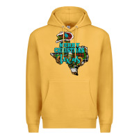 Mustard Merry Christmas Texas Map Premium Hoodie - RanaPortraitStore