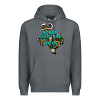 Rock Merry Christmas Texas Map Premium Hoodie - RanaPortraitStore