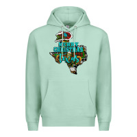 Seafoam Merry Christmas Texas Map Premium Hoodie - RanaPortraitStore