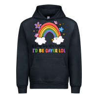 Navy if being gay was a choice i'd be gayer lol Urban Hoodie - MaliasSmallBusiness