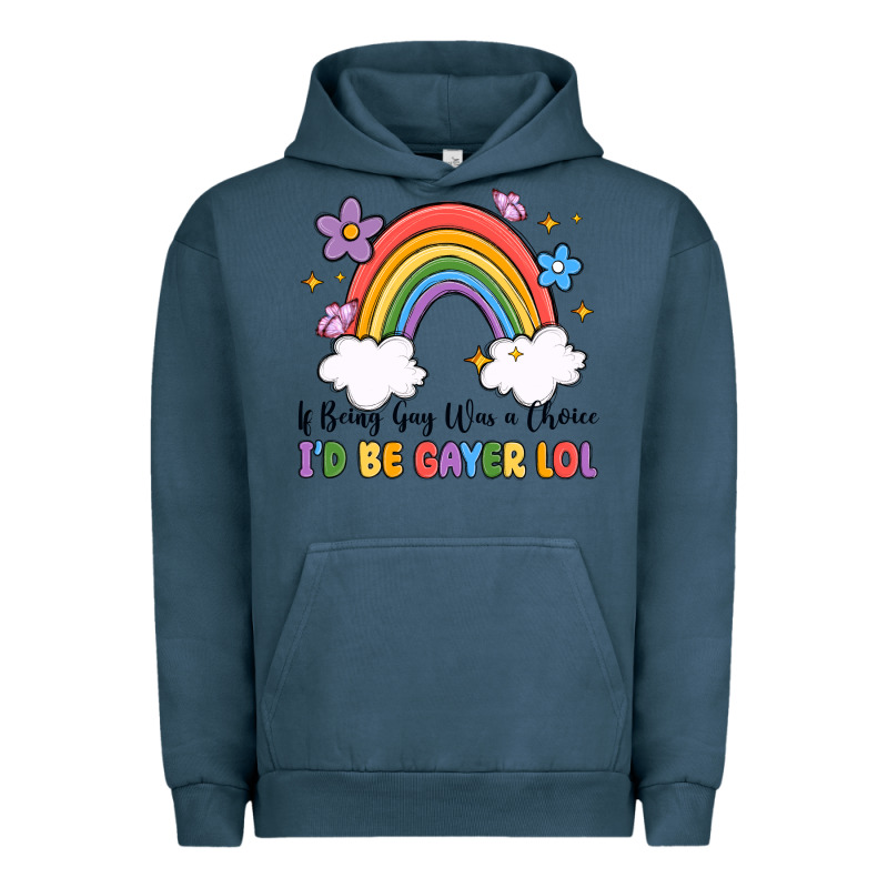 If Being Gay Was A Choice I'd Be Gayer Lol Urban Hoodie by MaliasSmallBusiness | Teevron