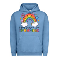 Pigment Pebble Blue if being gay was a choice i'd be gayer lol Urban Hoodie - MaliasSmallBusiness