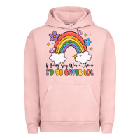 Pigment Salmon if being gay was a choice i'd be gayer lol Urban Hoodie - MaliasSmallBusiness