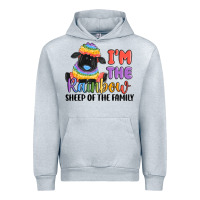 Heather Grey i'm the rainbow sheep of the family Urban Hoodie - MaliasSmallBusiness