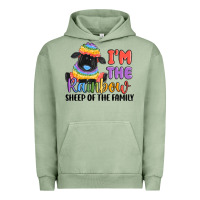Pigment Oil Green i'm the rainbow sheep of the family Urban Hoodie - MaliasSmallBusiness