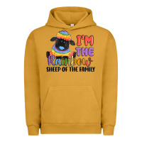 Pigment Peanut Butter i'm the rainbow sheep of the family Urban Hoodie - MaliasSmallBusiness