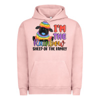 Pigment Salmon i'm the rainbow sheep of the family Urban Hoodie - MaliasSmallBusiness