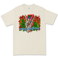 Bone punk rock Merry Christmas Premium Tee - CowhideDigitalArt