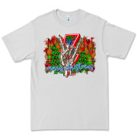 Dove Grey punk rock Merry Christmas Premium Tee - CowhideDigitalArt