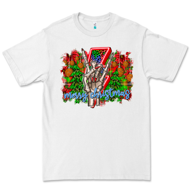 Punk Rock Merry Christmas Premium Tee by CowhideDigitalArt | Teevron