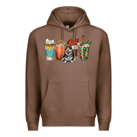 Chestnut alaskan husky dog coffee cups Premium Hoodie - texasbilliewilder