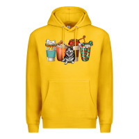 Lemon alaskan husky dog coffee cups Premium Hoodie - texasbilliewilder