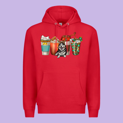 Premium Hoodie alaskan husky dog coffee cups