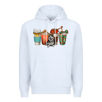 White alaskan husky dog coffee cups Premium Hoodie - texasbilliewilder
