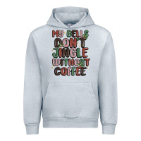 Heather Grey my bells don't jingle without coffee Urban Hoodie - MaliasSmallBusiness