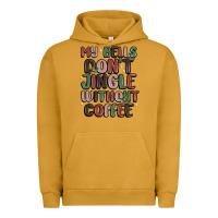 Pigment Peanut Butter my bells don't jingle without coffee Urban Hoodie - MaliasSmallBusiness