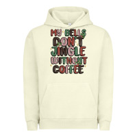 Pigment Pistachio my bells don't jingle without coffee Urban Hoodie - MaliasSmallBusiness