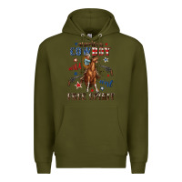 Army Green american cowboy wild west free spirit Premium Hoodie - texasbilliewilder