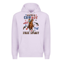Lilac american cowboy wild west free spirit Premium Hoodie - texasbilliewilder