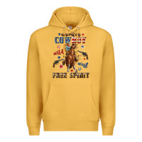 Mustard american cowboy wild west free spirit Premium Hoodie - texasbilliewilder