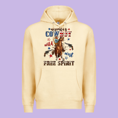 Premium Hoodie american cowboy wild west free spirit