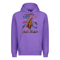 Purple american cowboy wild west free spirit Premium Hoodie - texasbilliewilder