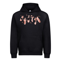 Black ballerina ballet shoes Urban Hoodie - MaliasSmallBusiness