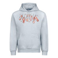 Heather Grey ballerina ballet shoes Urban Hoodie - MaliasSmallBusiness