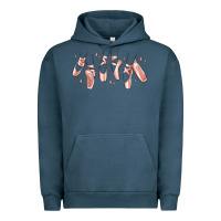 Pigment Midnight Navy ballerina ballet shoes Urban Hoodie - MaliasSmallBusiness