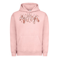 Pigment Salmon ballerina ballet shoes Urban Hoodie - MaliasSmallBusiness