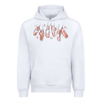 White ballerina ballet shoes Urban Hoodie - MaliasSmallBusiness